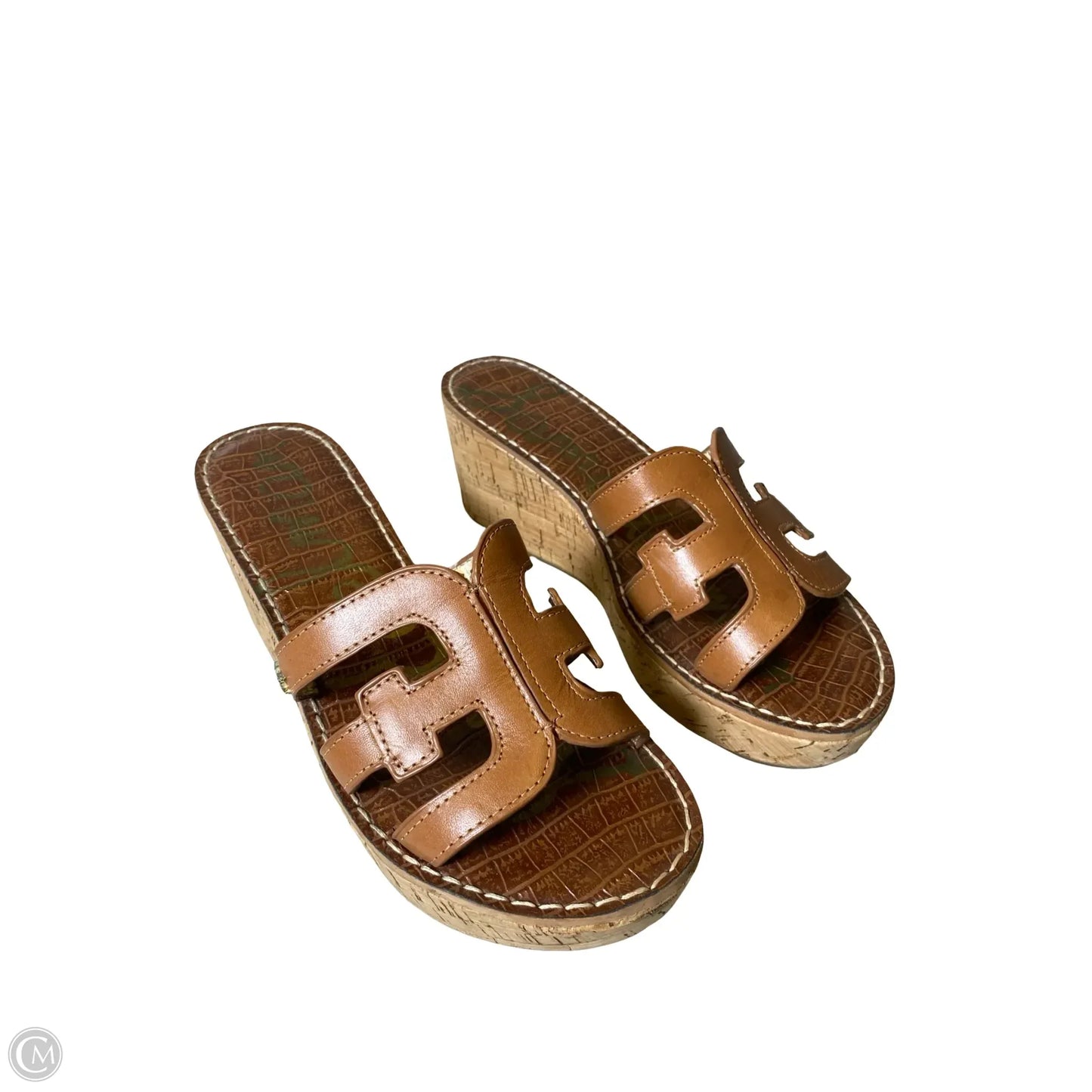 Shoes Heels Wedge By Sam Edelman In Brown, Size: 8.5
