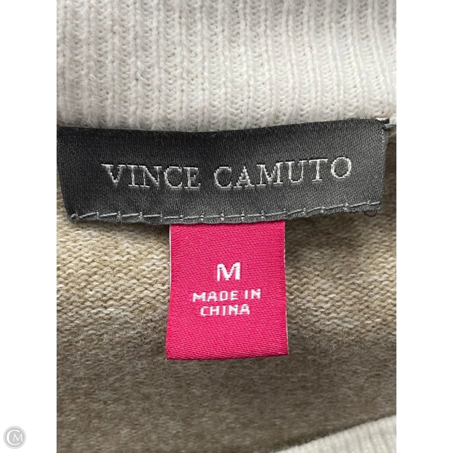 Top Short Sleeve By Vince Camuto In Beige, Size: M
