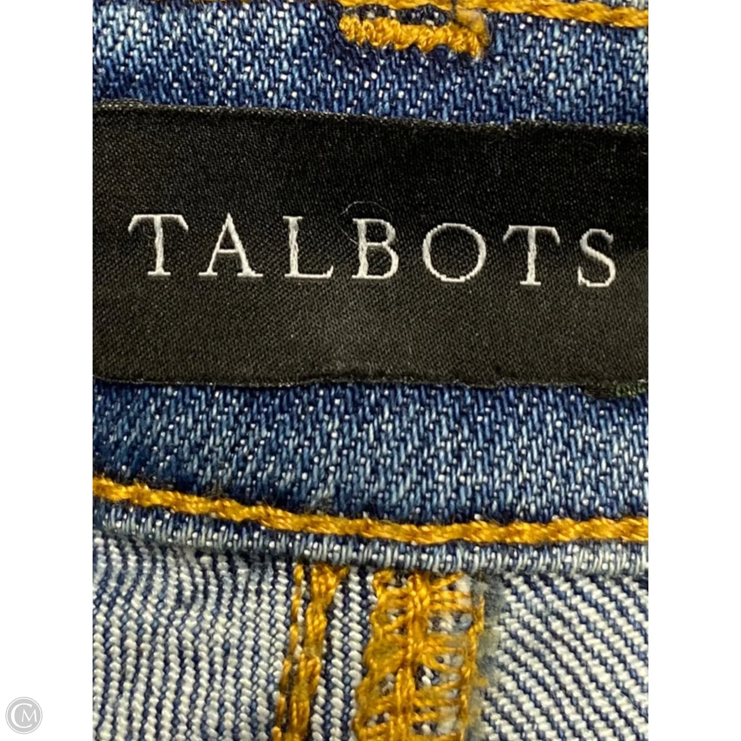 Jeans Boot Cut By Talbots In Blue Denim, Size: 14