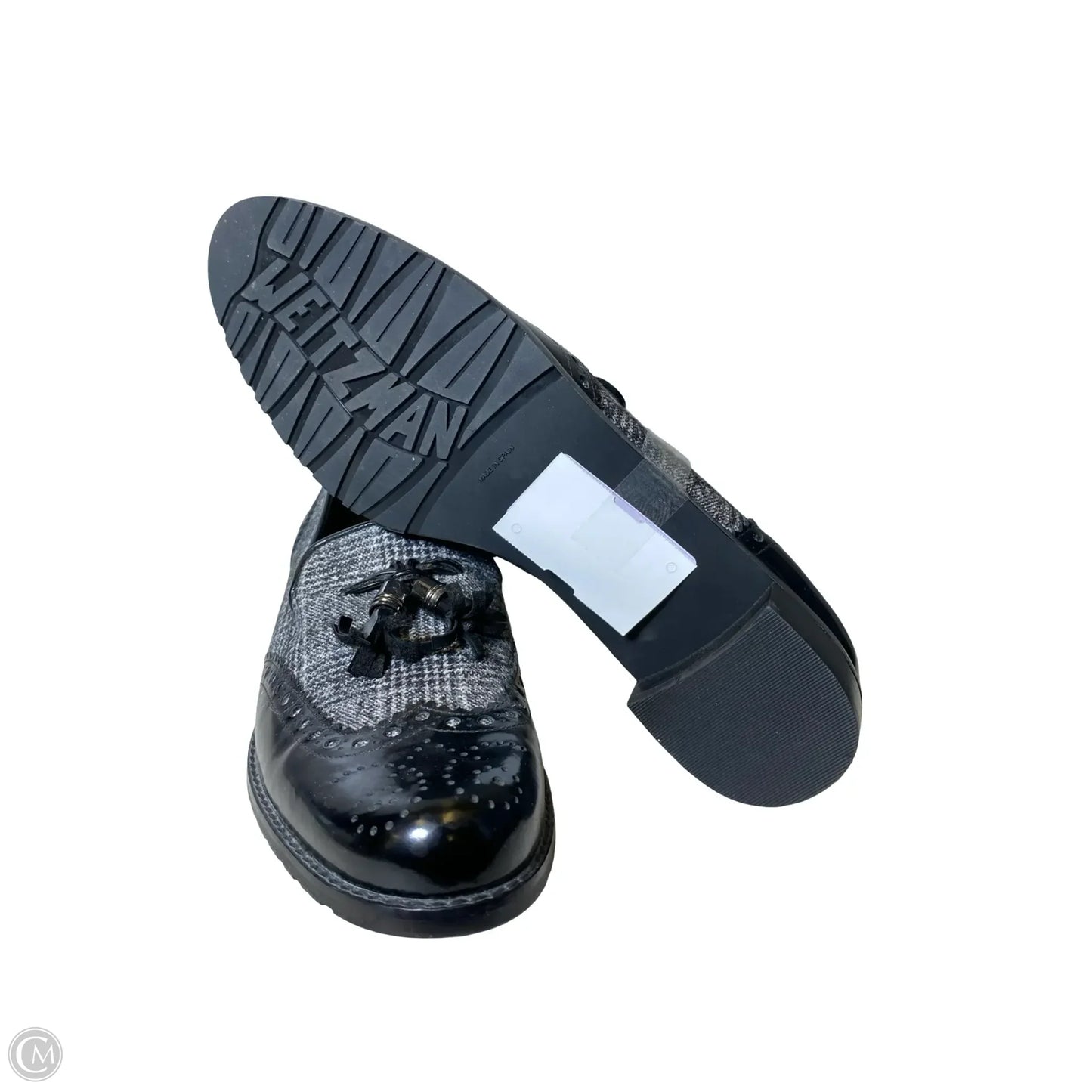 Shoes Designer By Stuart Weitzman In Black & Grey, Size: 9