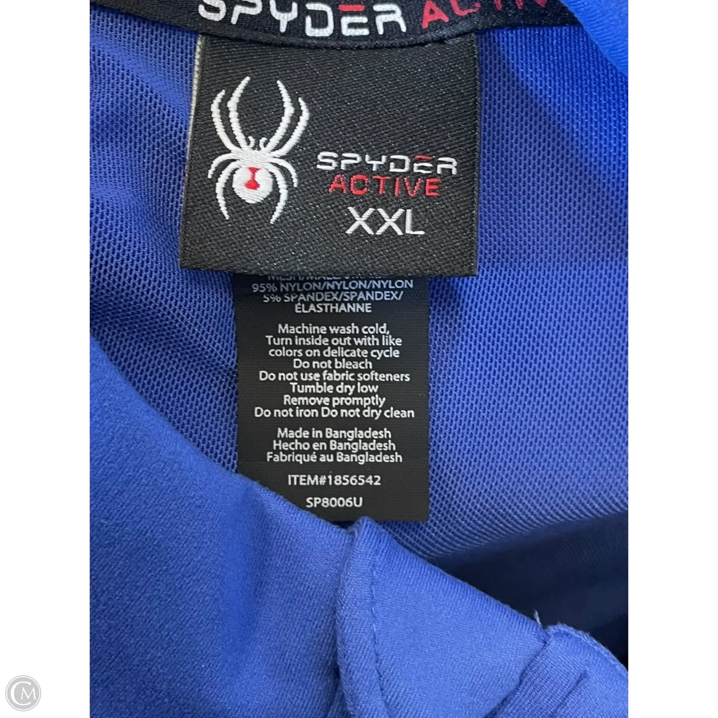 Athletic Jacket By Spyder In Blue, Size: Xxl