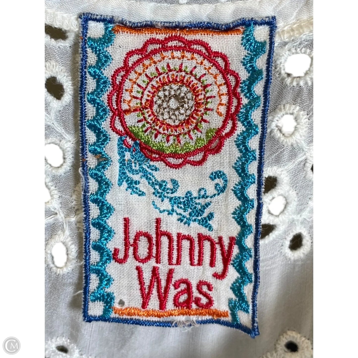 Dress Casual Midi By Johnny Was In White, Size: M