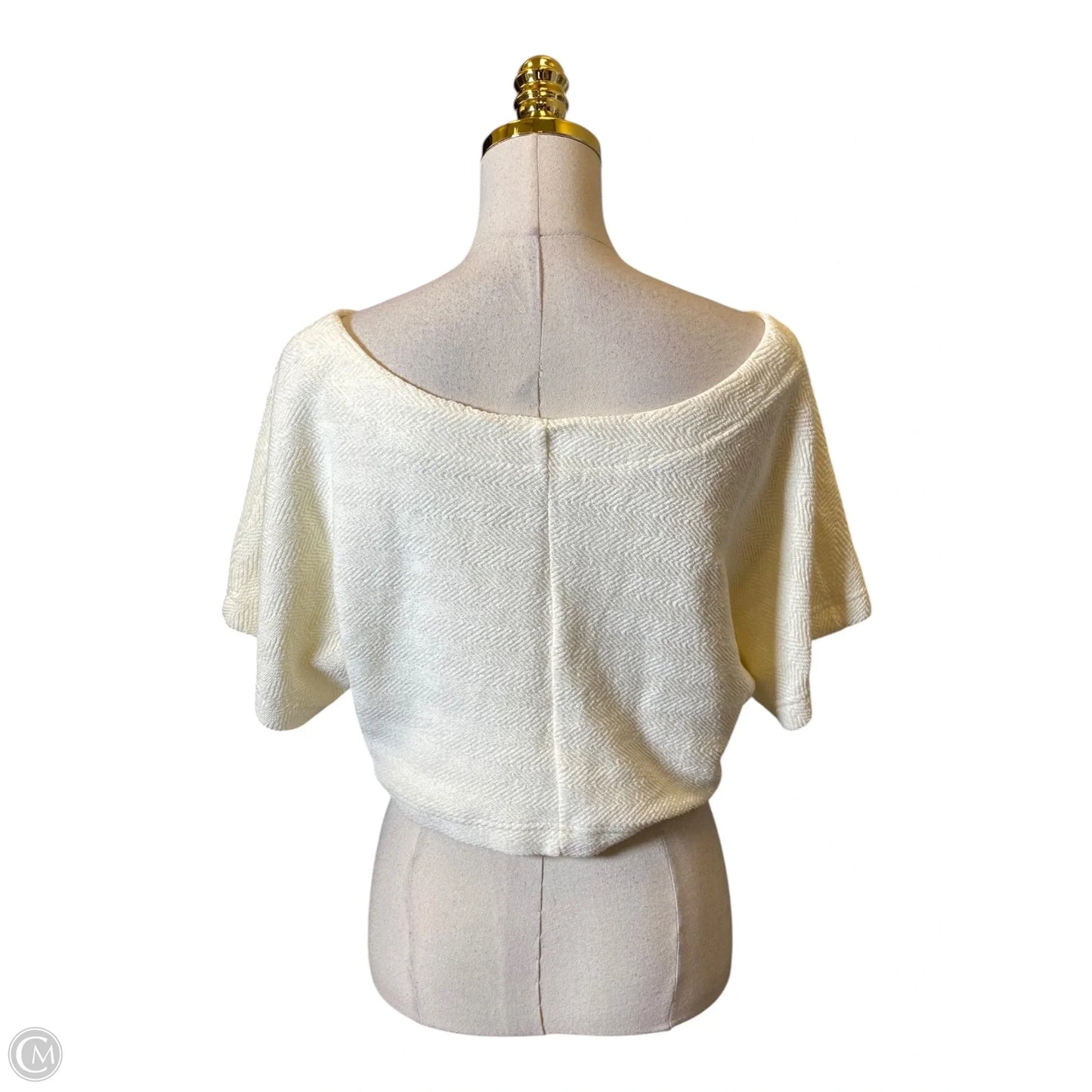 Blouse Short Sleeve By Free People In Yellow, Size: S