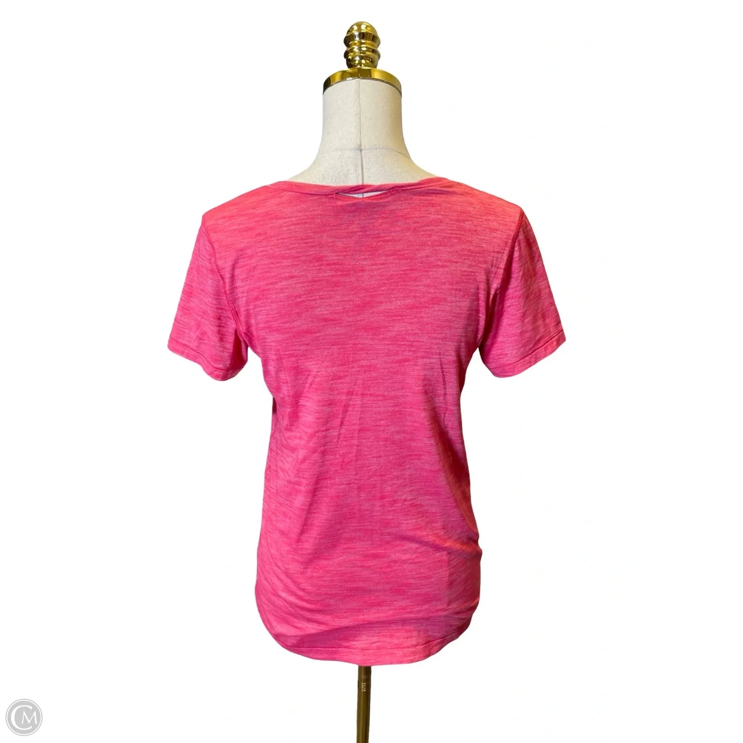 Athletic Top Short Sleeve By Lululemon In Pink, Size: 6