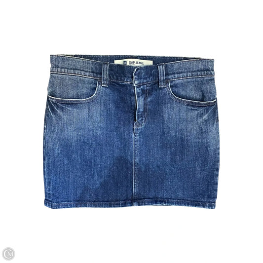 Skirt Midi By Gap In Blue Denim, Size: 6