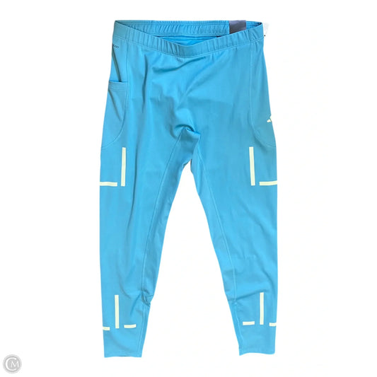 Athletic Leggings By Adidas In Blue, Size: M