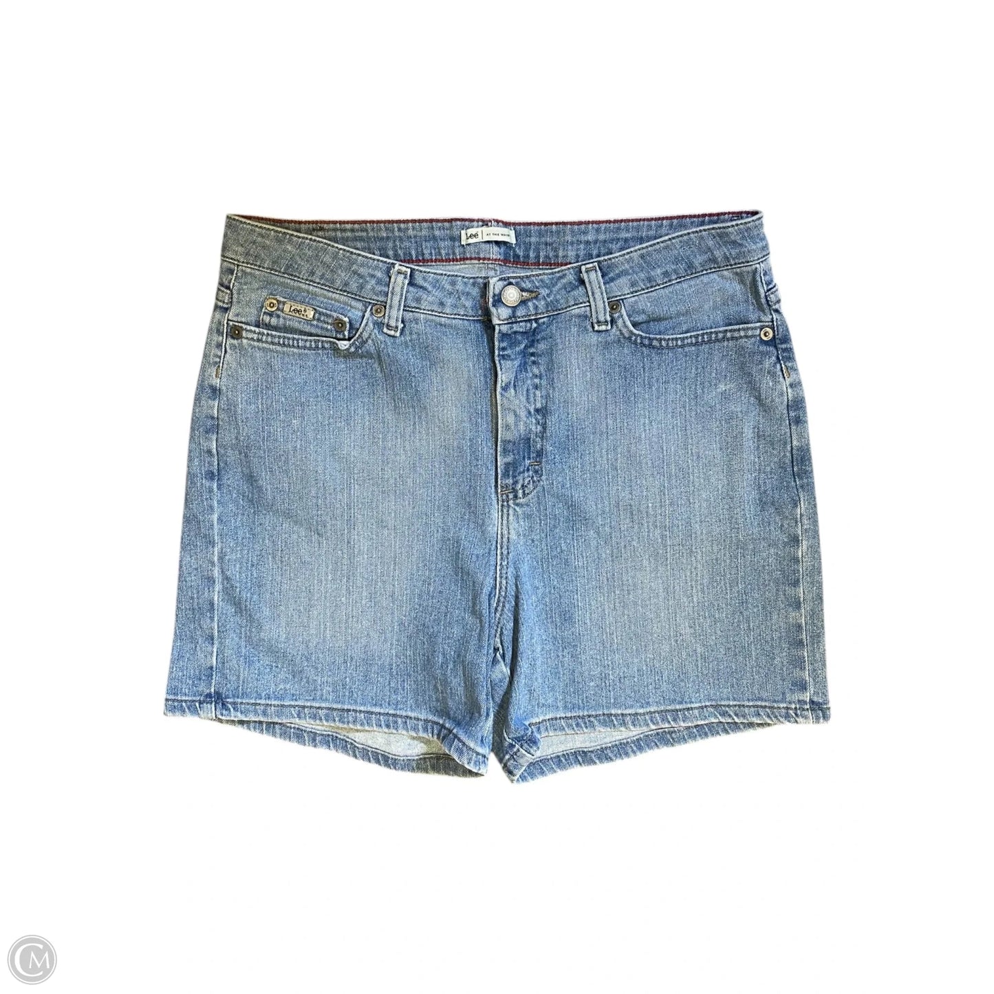 Shorts By Lee In Blue Denim, Size: 14