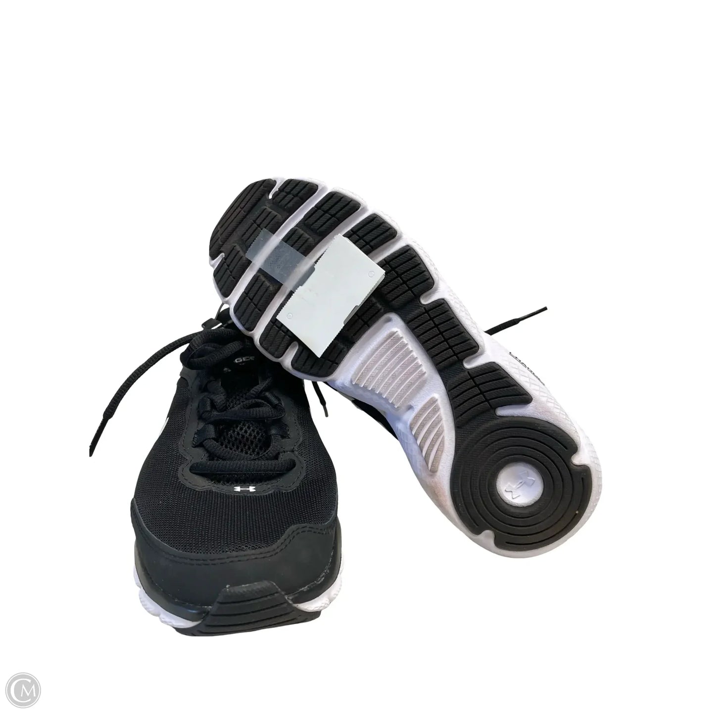 Shoes Athletic By Under Armour In Black & White, Size: 7.5