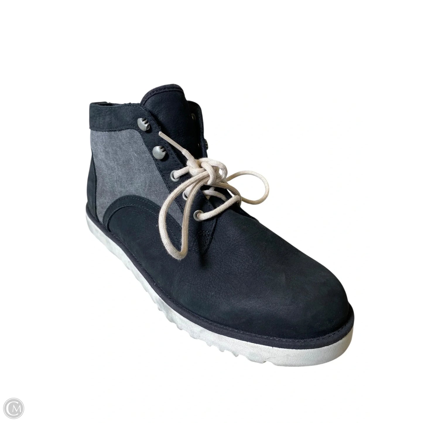 Boots Designer By Ugg In Black & Grey, Size: 9.5
