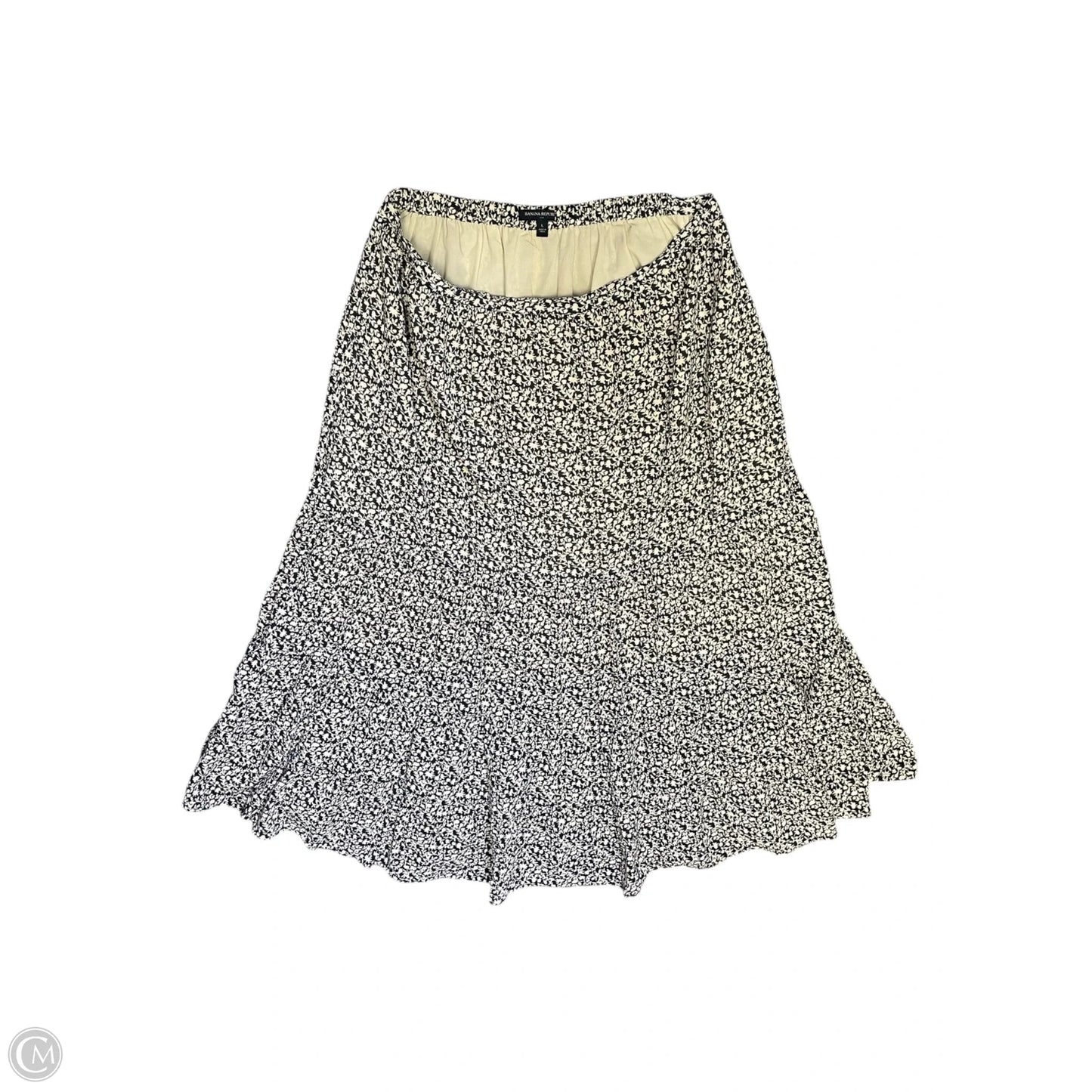 Skirt Maxi By Banana Republic In Black & Tan, Size: L