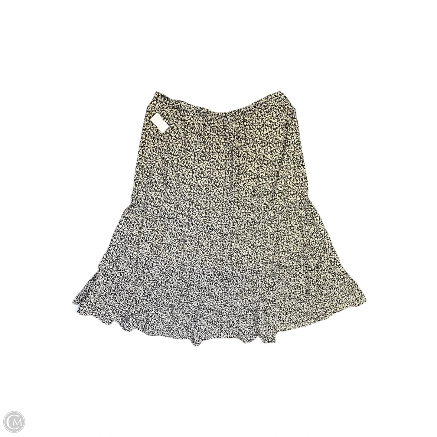 Skirt Maxi By Banana Republic In Black & Tan, Size: L