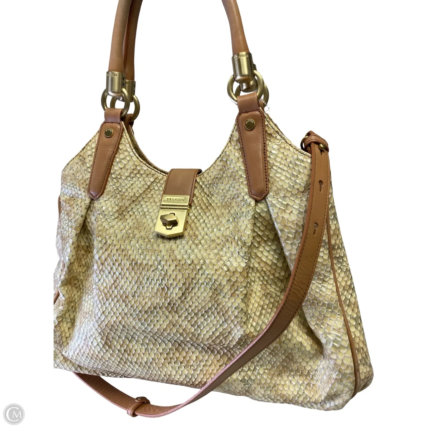 Handbag Designer By Brahmin, Size: Large