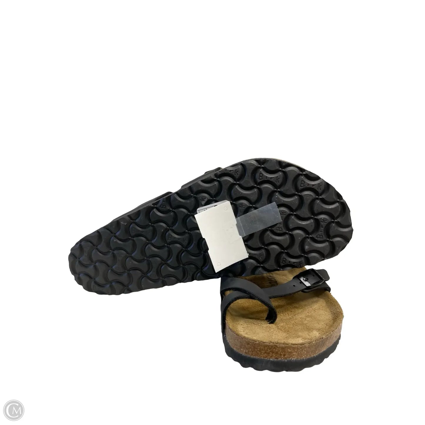 Sandals Flats By Birkenstock In Black, Size: 11