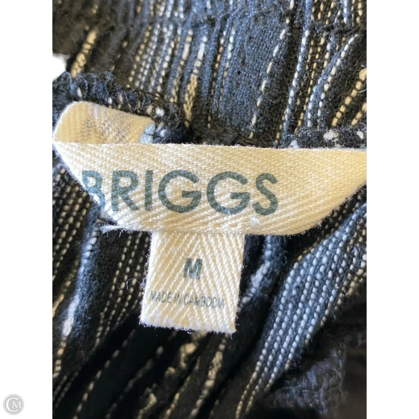 Pants Other By Briggs In Black & White, Size: M