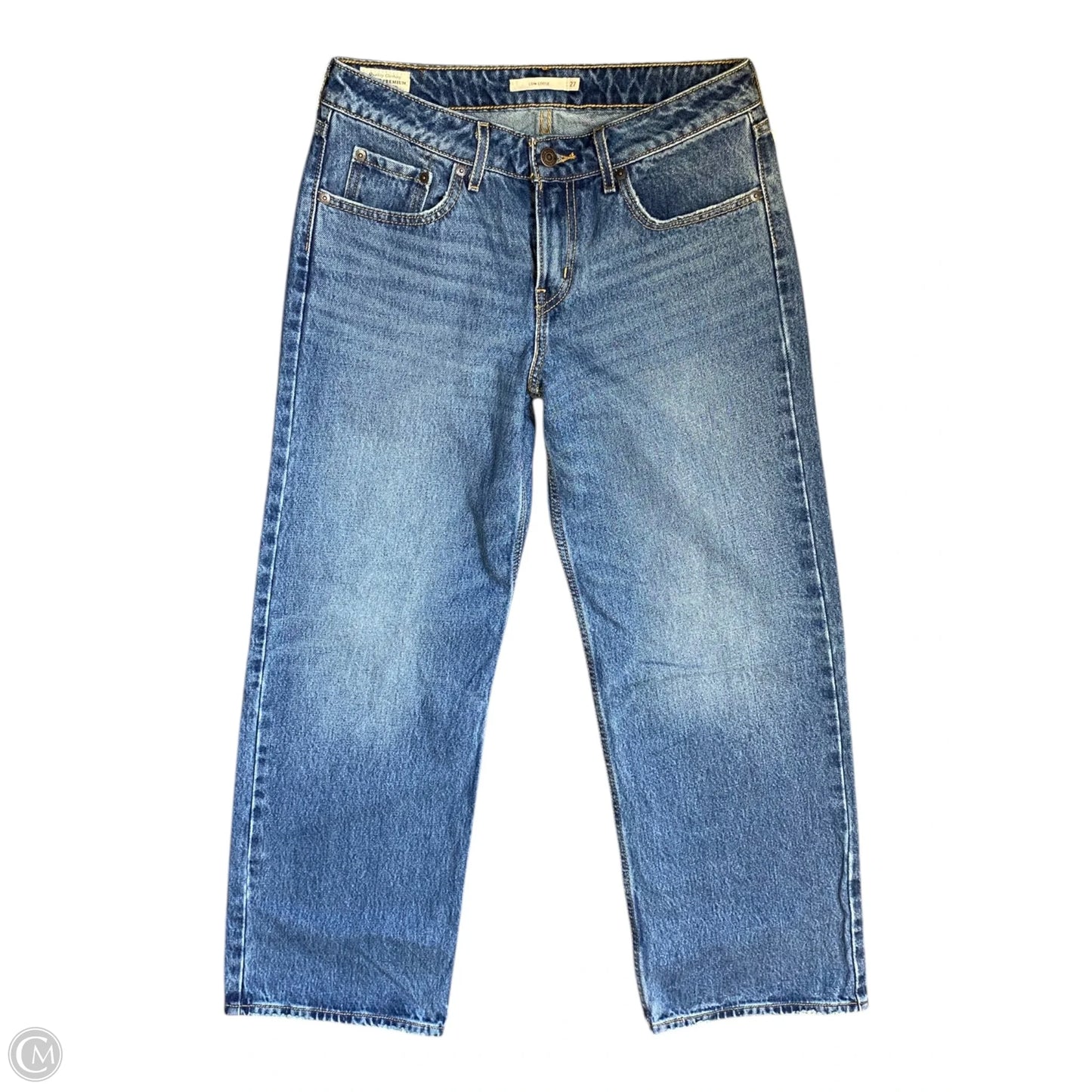 Jeans Straight By Levis In Blue Denim, Size: 4