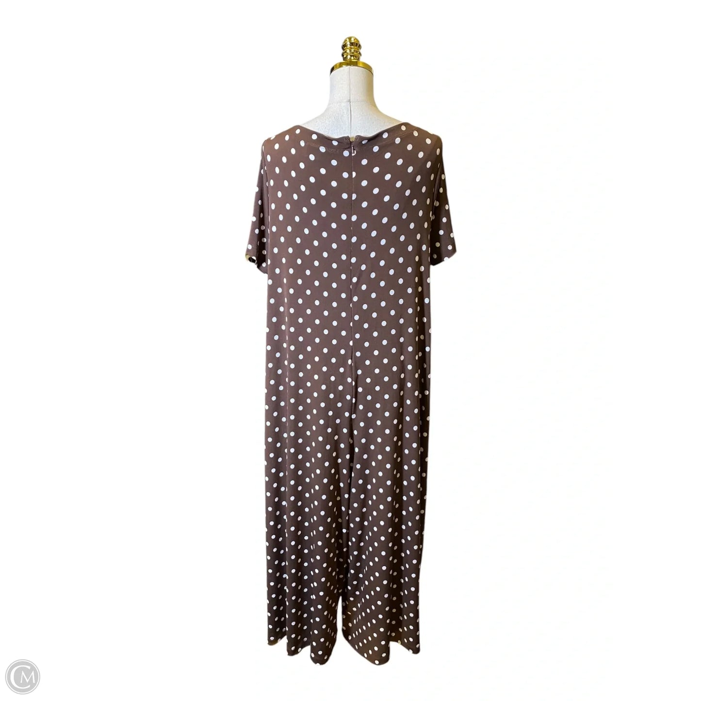 Dress Casual Maxi By Lane Bryant In Polkadot Pattern, Size: 18