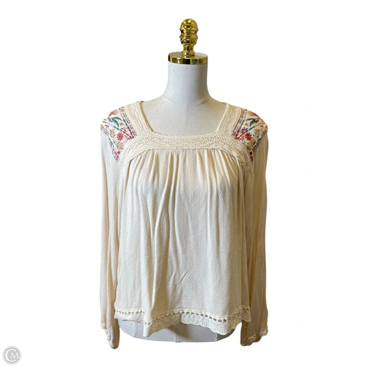 Blouse Long Sleeve By Knox Rose In Multi-colored, Size: Xl