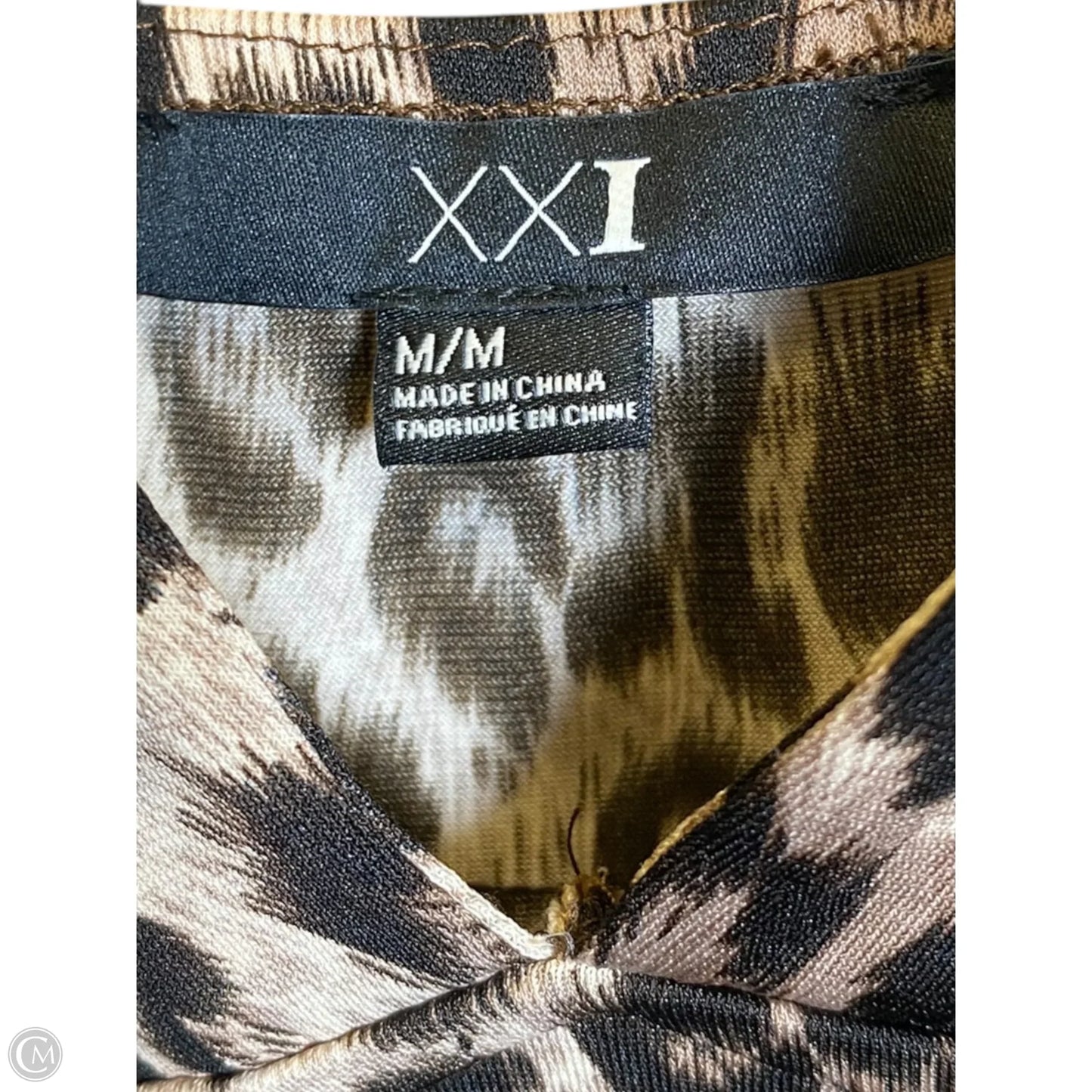Dress Casual Short By Clothes Mentor In Animal Print, Size: M