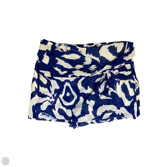 Skort By Cider In Blue & Cream, Size: M