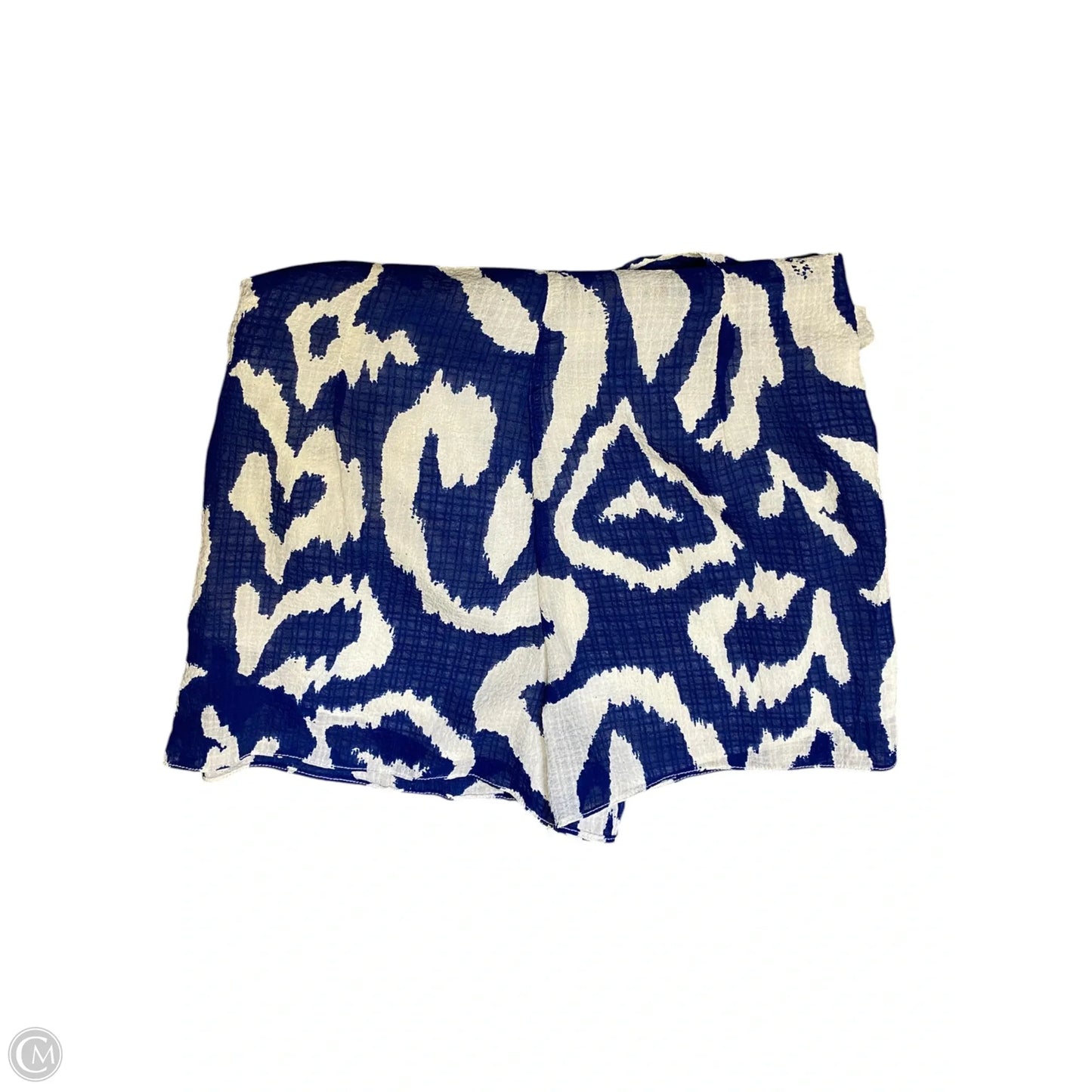 Skort By Cider In Blue & Cream, Size: M