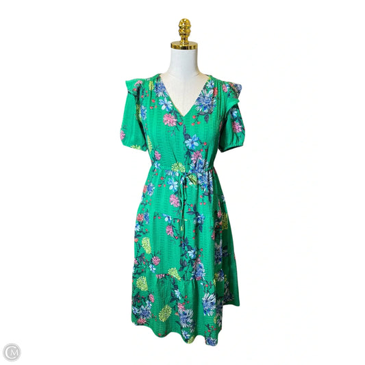 Dress Casual Midi By Loft In Multi-colored, Size: Xxs