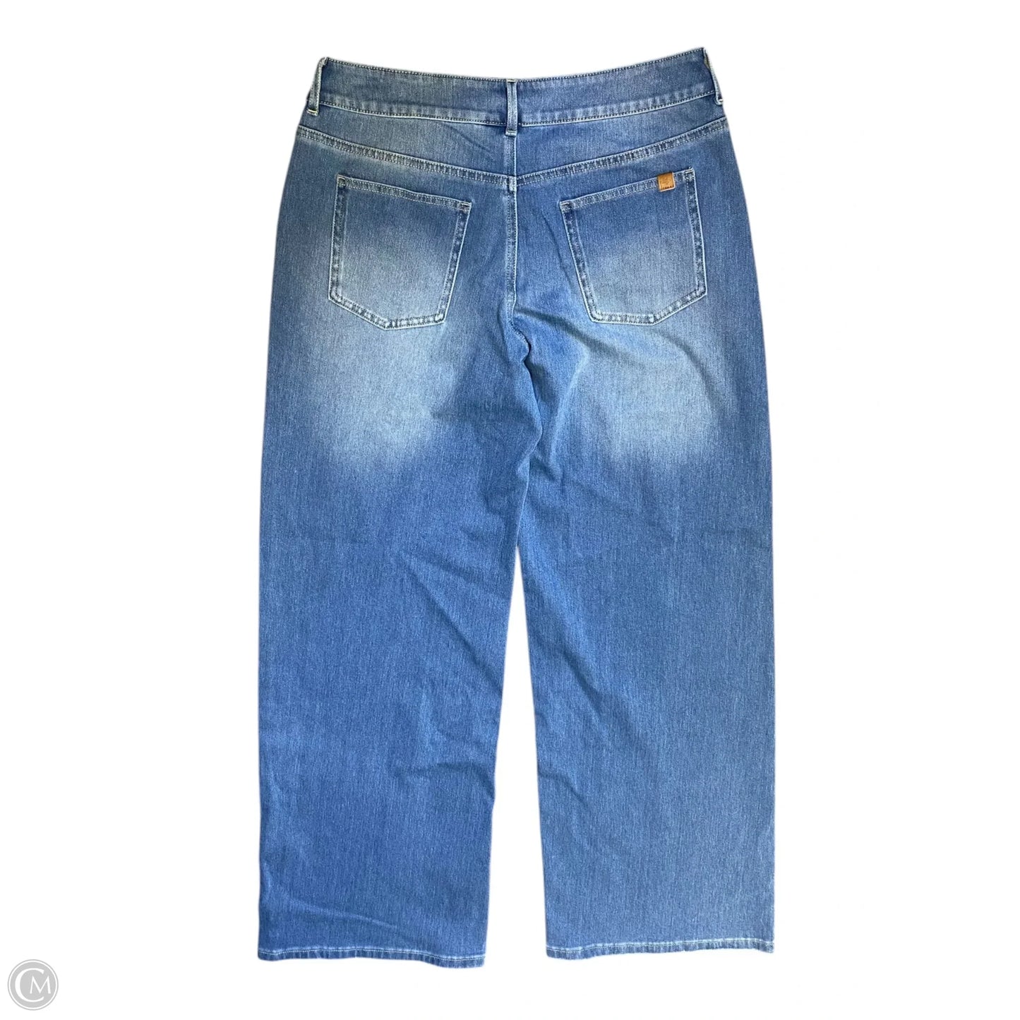Jeans Wide Leg By Halara In Blue Denim, Size: S