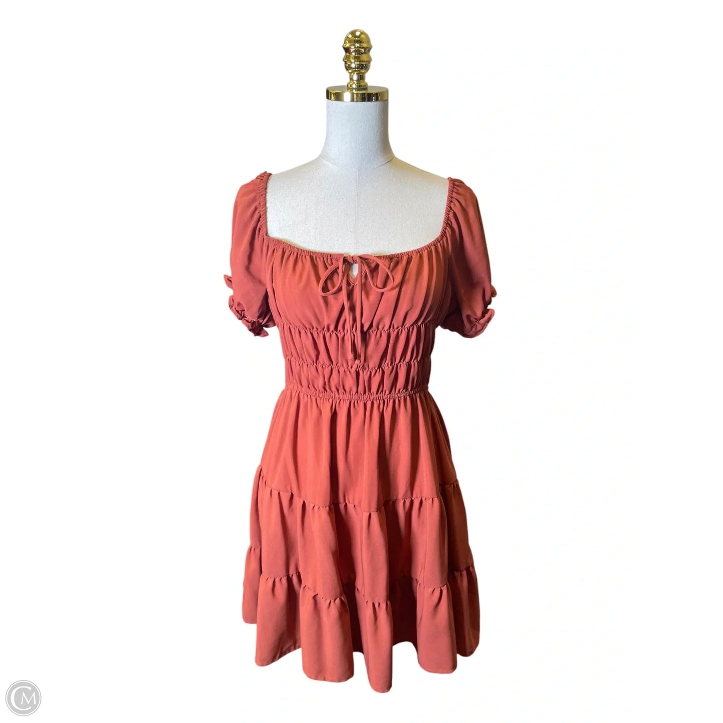 Dress Casual Short By Liberty Love In Orange, Size: L
