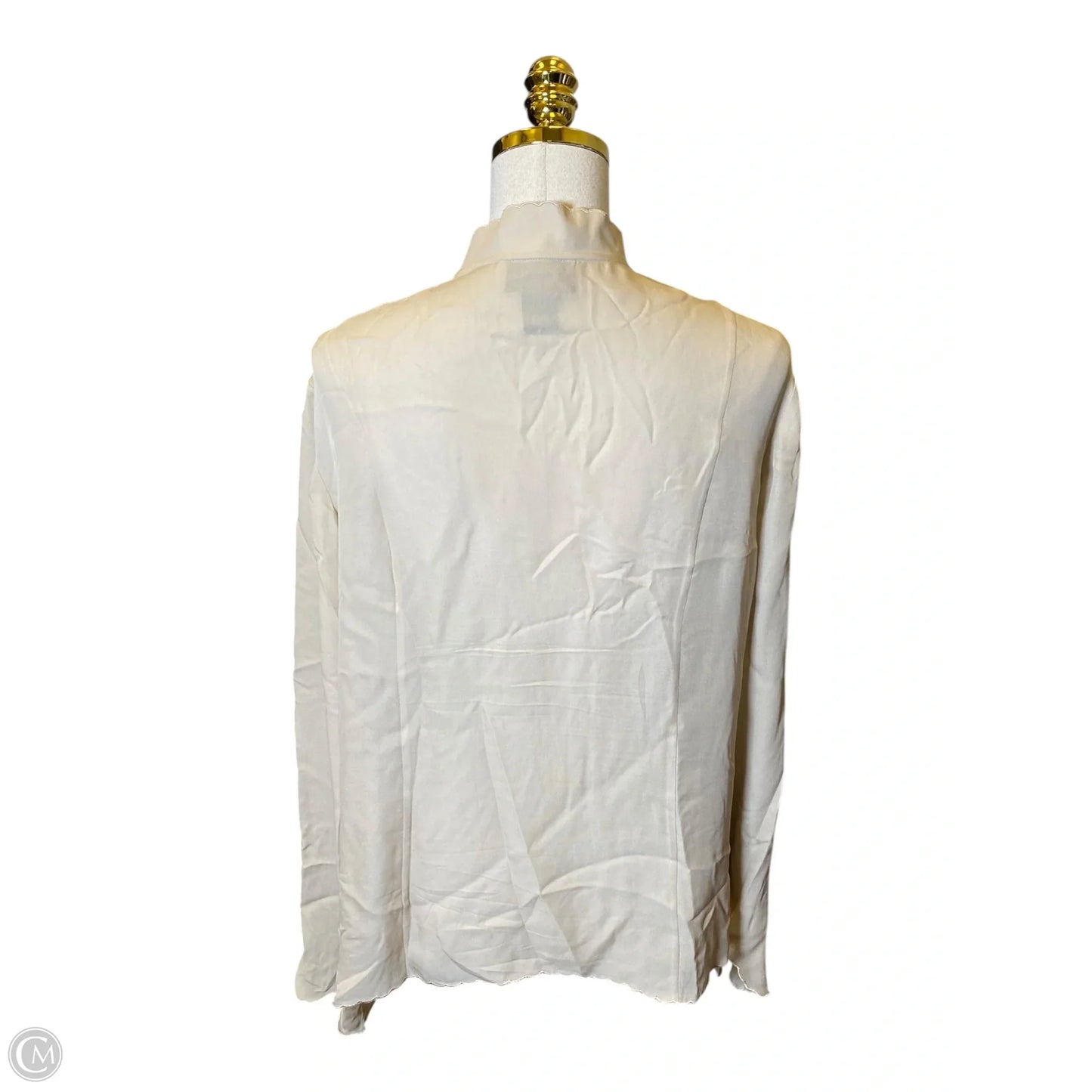 Blouse Long Sleeve By Lane Bryant In Tan, Size: 2x