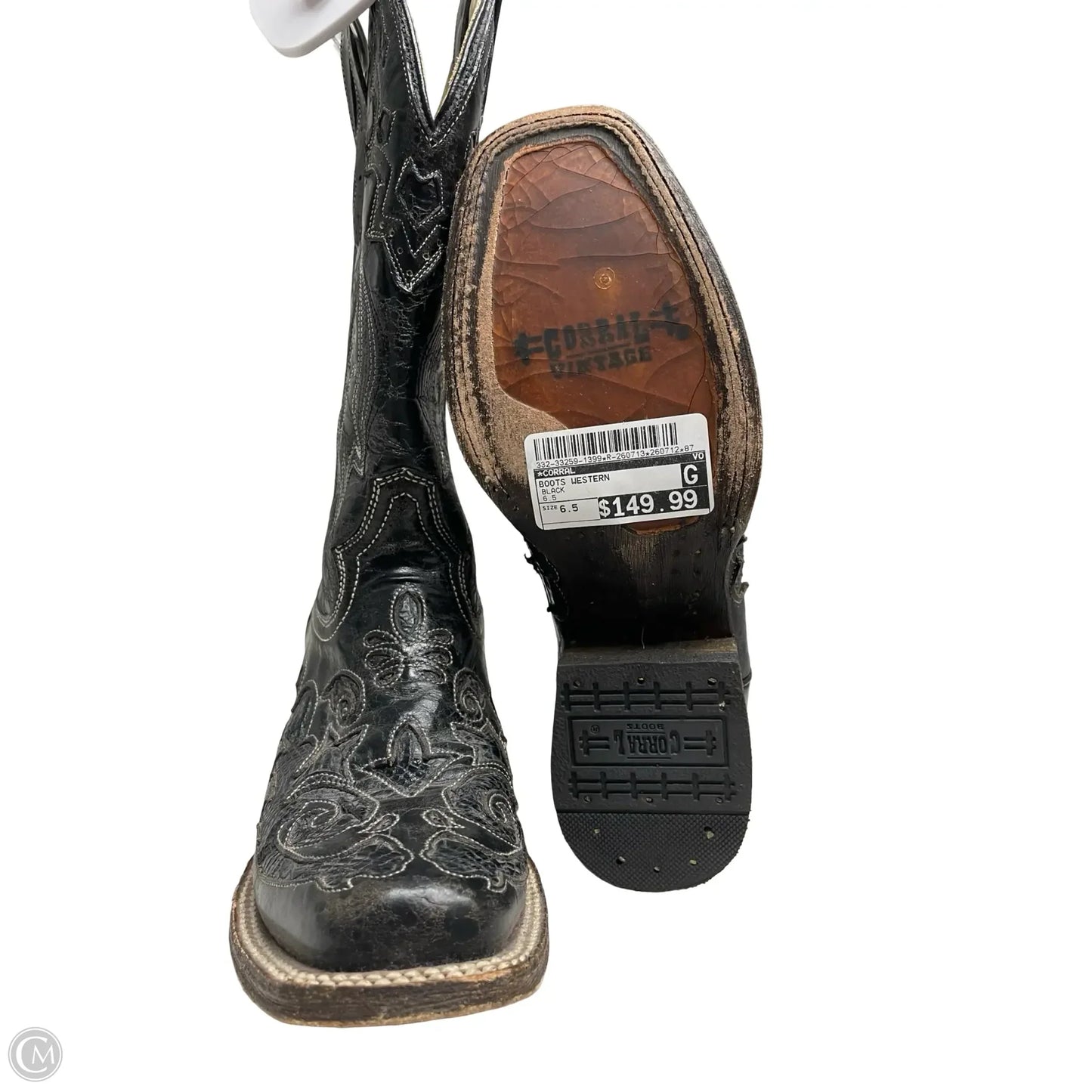 Boots Western By Corral In Black, Size: 6.5