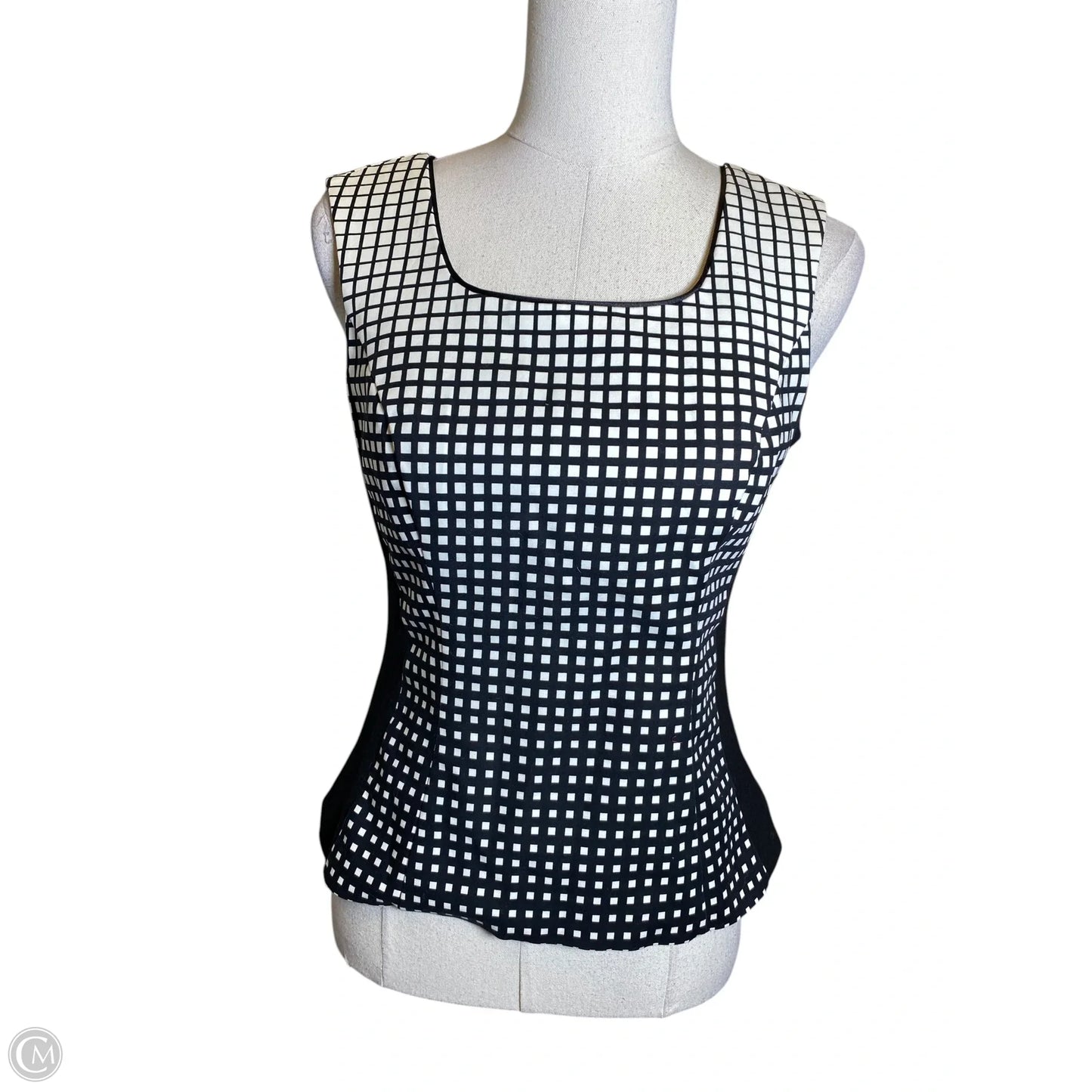 Blouse Sleeveless By White House Black Market In Black & White, Size: 4