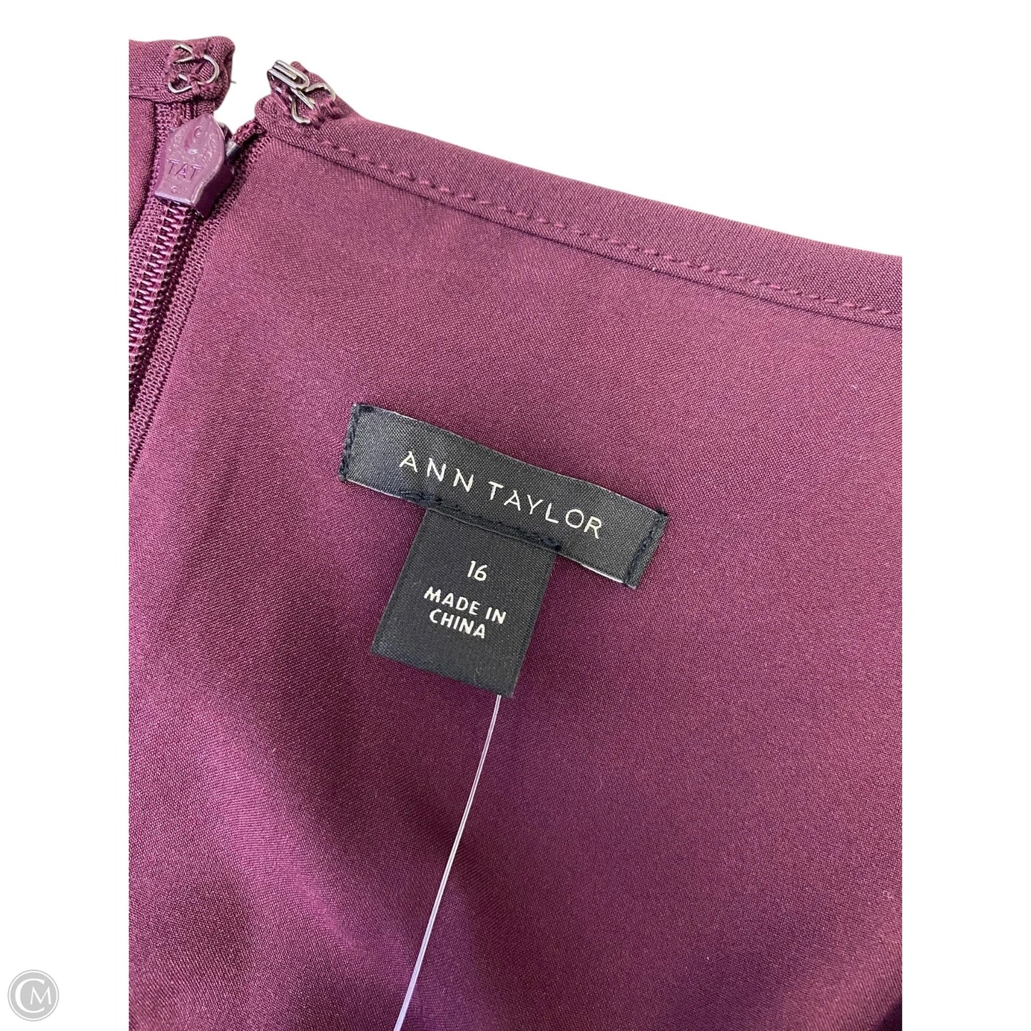 Dress Casual Maxi By Ann Taylor In Purple, Size: 16