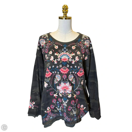 Sweater Designer By Johnny Was In Multi-colored, Size: L