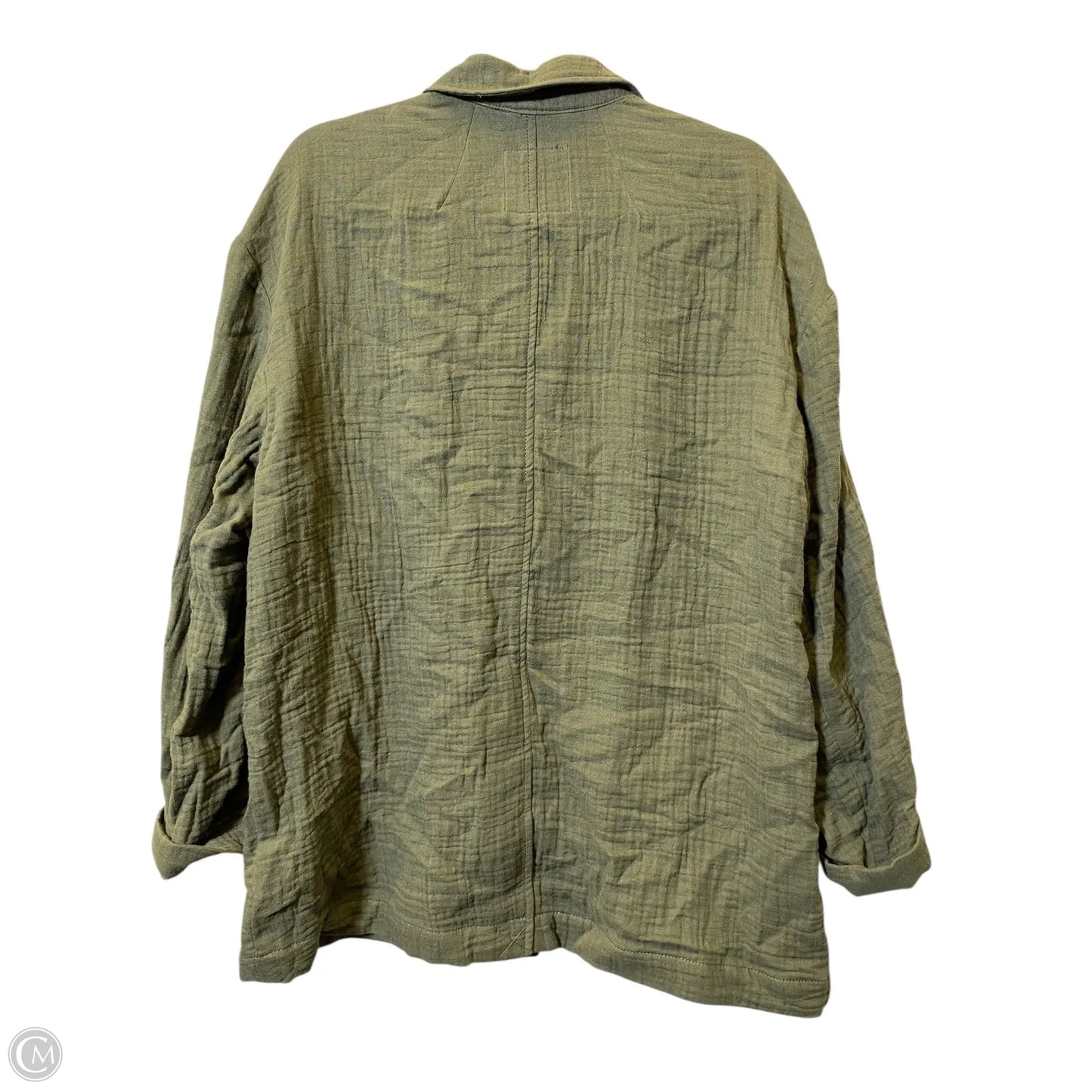 Top Long Sleeve By Madewell In Green, Size: Xl