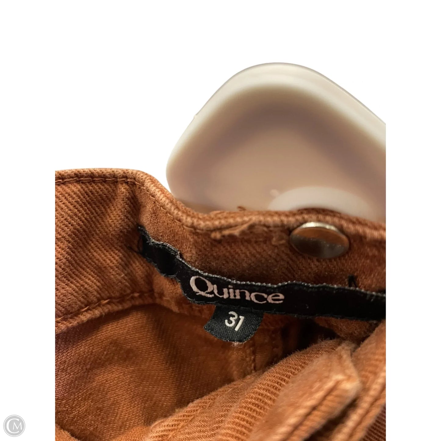 Jeans Wide Leg By Quince In Orange, Size: L