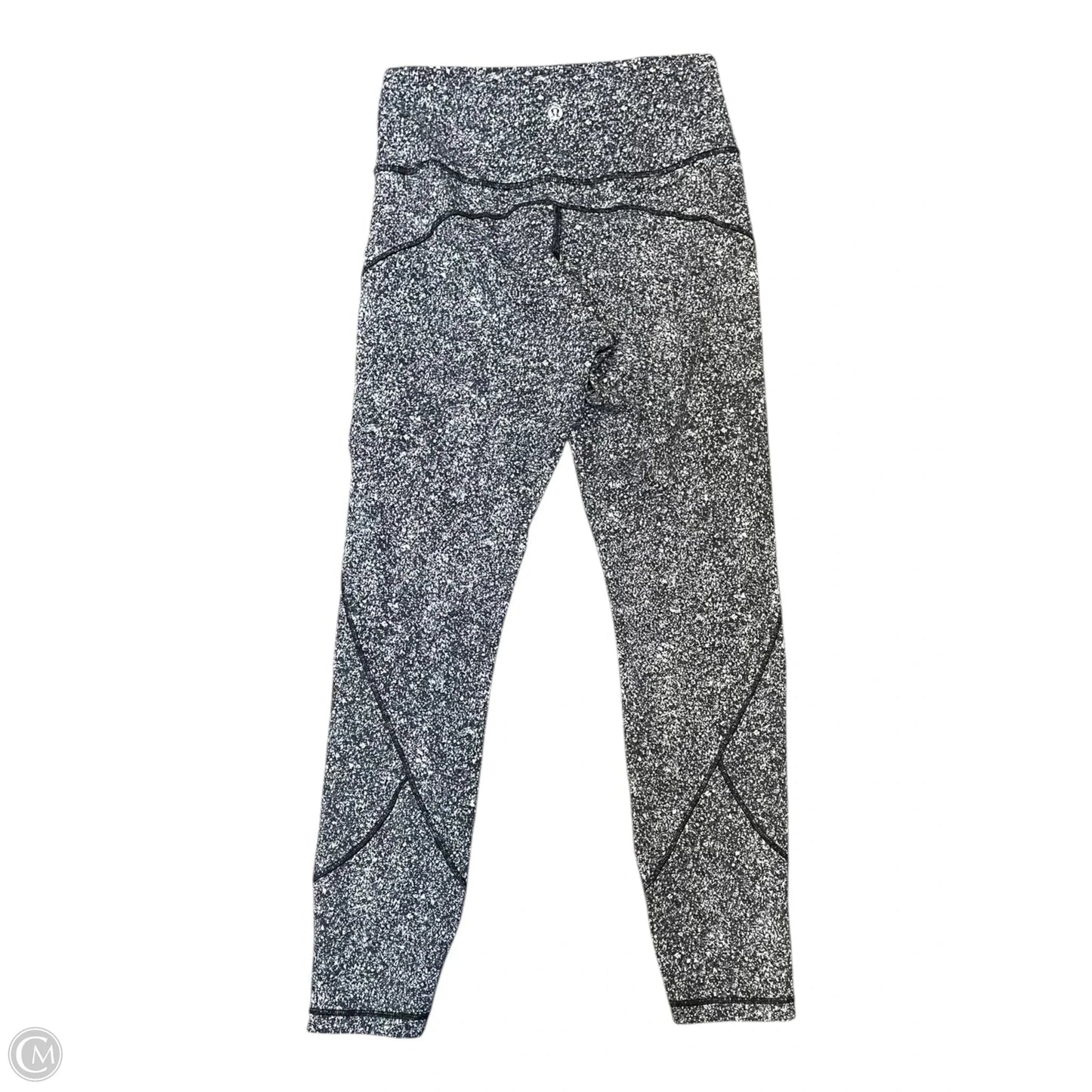 Athletic Capris By Lululemon In Black & White, Size: 8