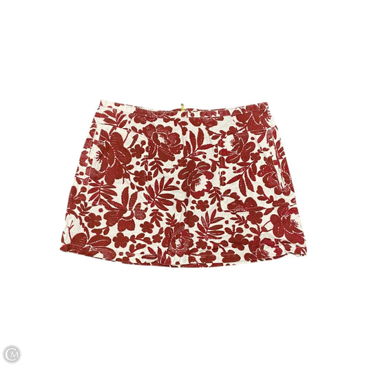 Skirt Mini & Short By Topshop In Floral Print, Size: 12