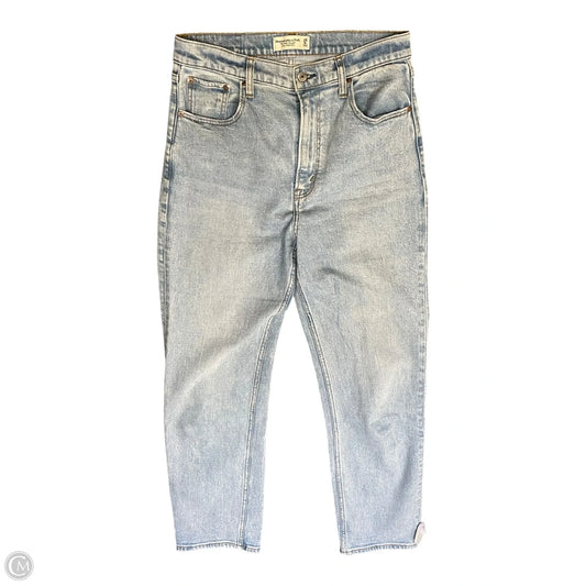 Jeans Straight By Abercrombie And Fitch In Blue Denim, Size: 8
