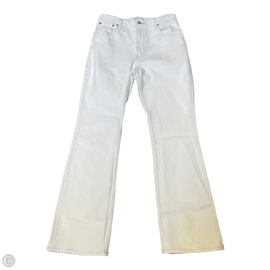 Jeans Flared By Abercrombie And Fitch In White, Size: 8