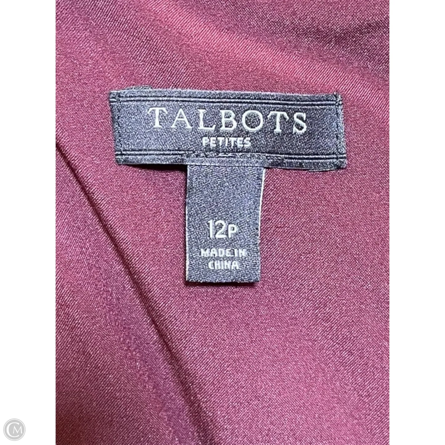Dress Casual Midi By Talbots In Red, Size: 12p