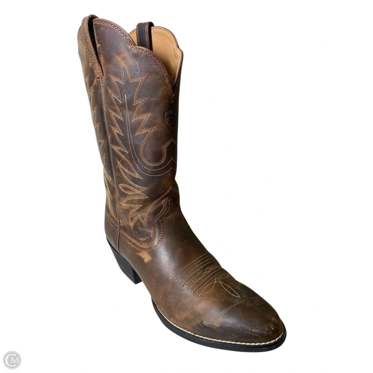 Boots Leather By Ariat In Brown, Size: 11