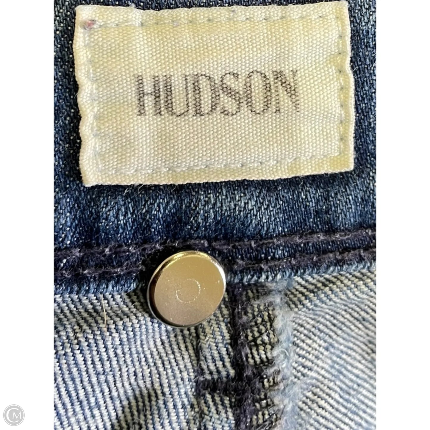 Jeans Skinny By Hudson In Blue Denim, Size: 8