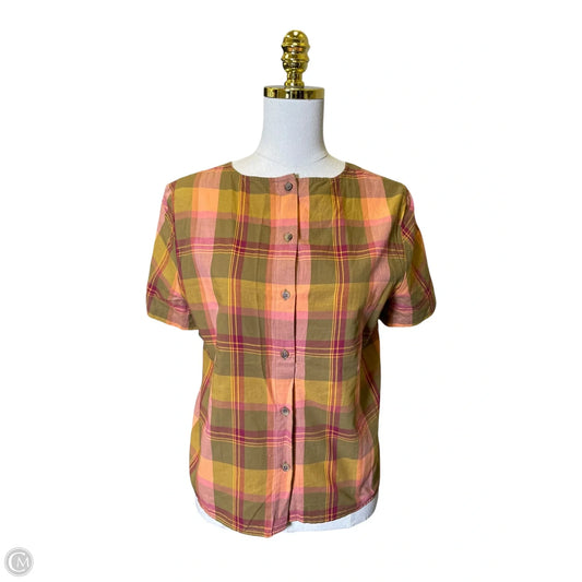 Top Short Sleeve By Madewell In Multi-colored, Size: M