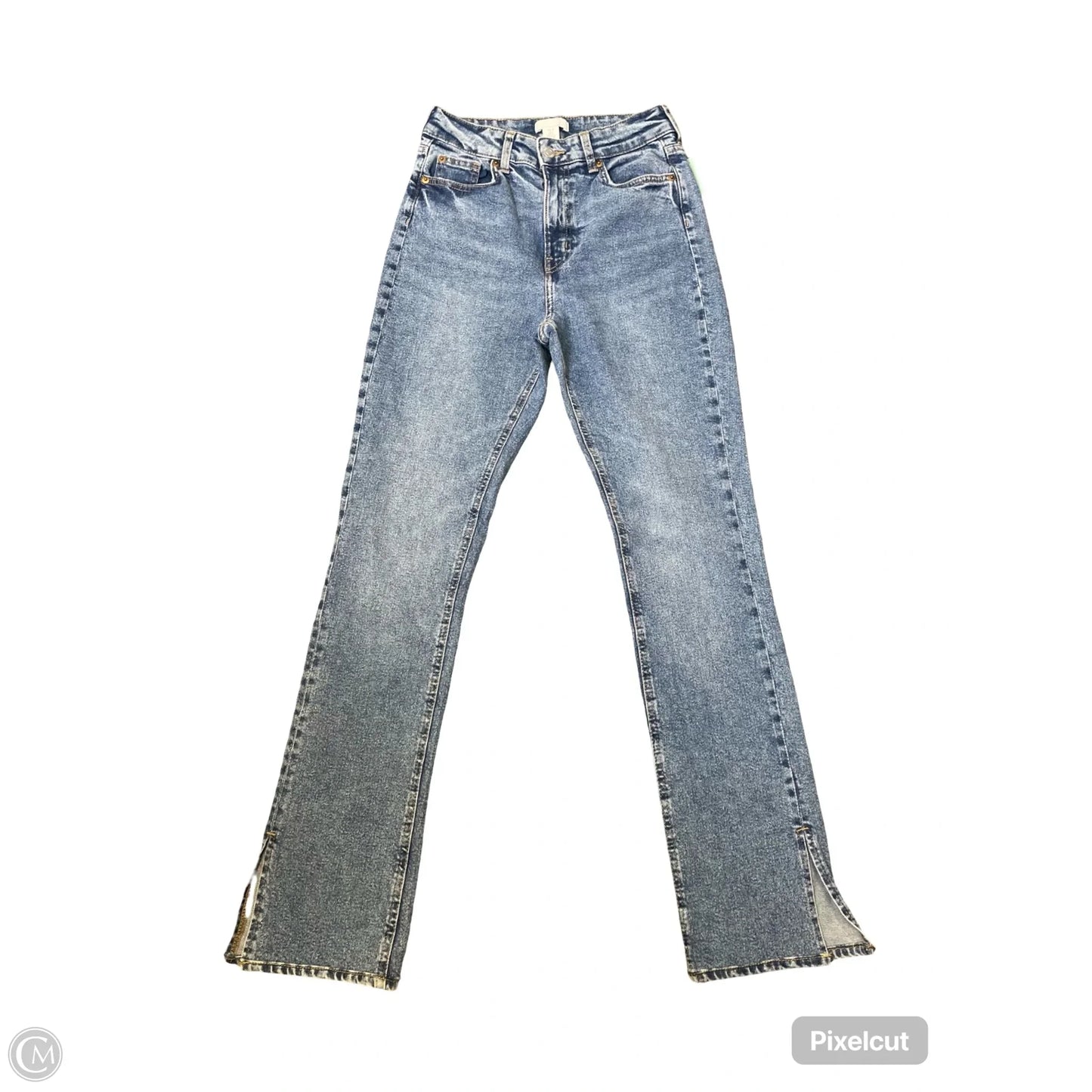 Jeans Flared By H&m In Blue Denim, Size: 6