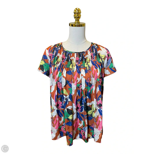 Top Short Sleeve By Dolan Left Coast In Multi-colored, Size: S