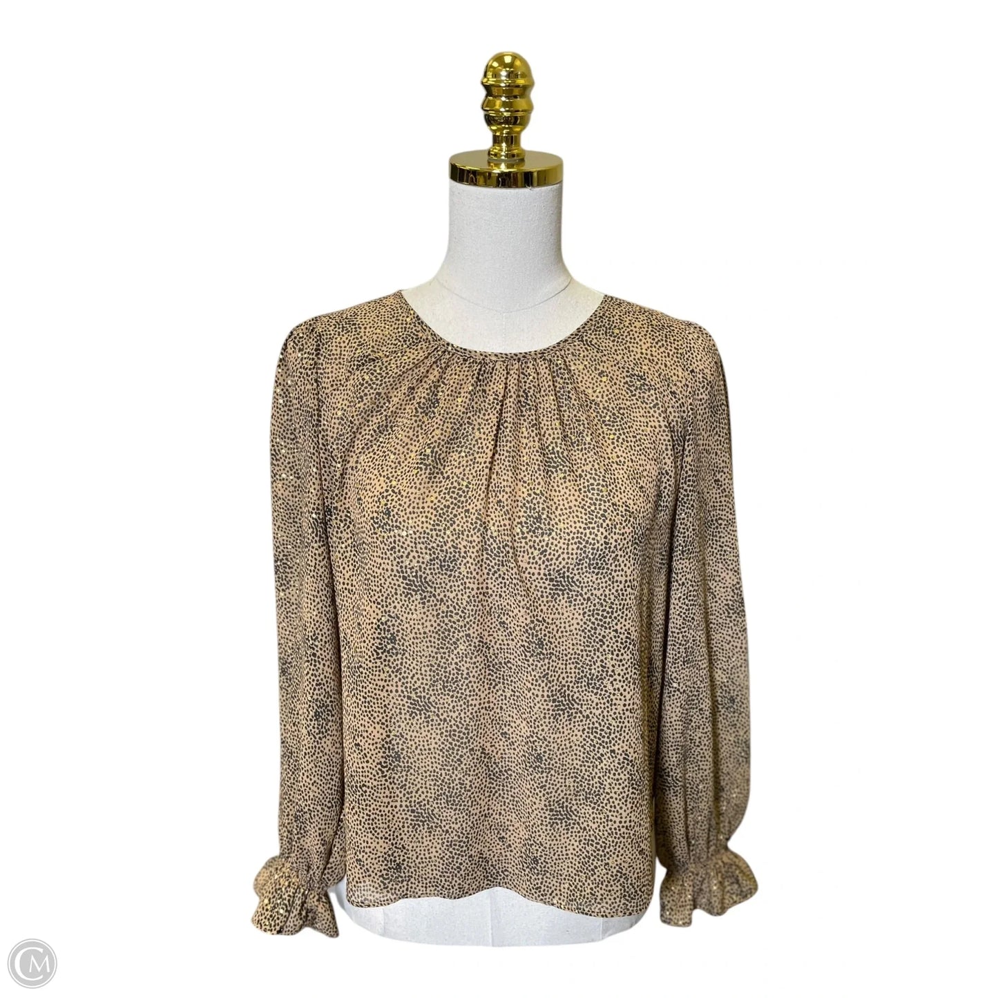 Top Long Sleeve By Sincerely Jules In Black & Brown, Size: S