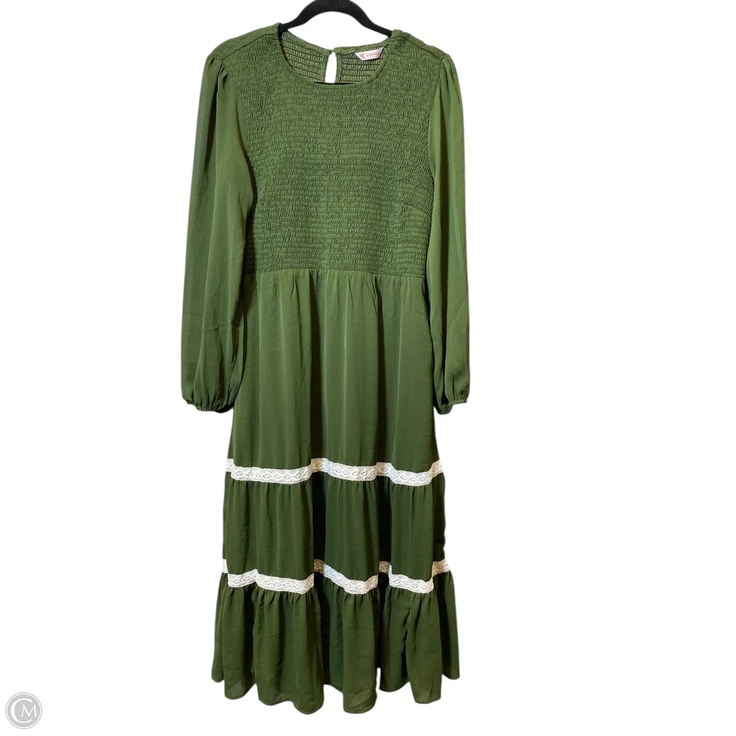 Dress Casual Maxi By Kirundo In Green, Size: L