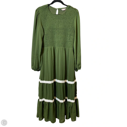 Dress Casual Maxi By Kirundo In Green, Size: L