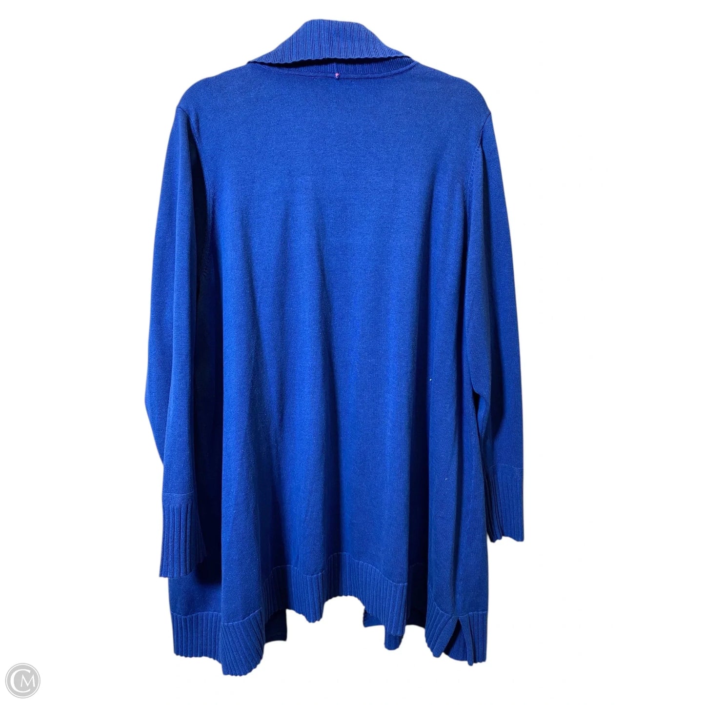 Cardigan By Isaac Mizrahi In Blue, Size: 2x