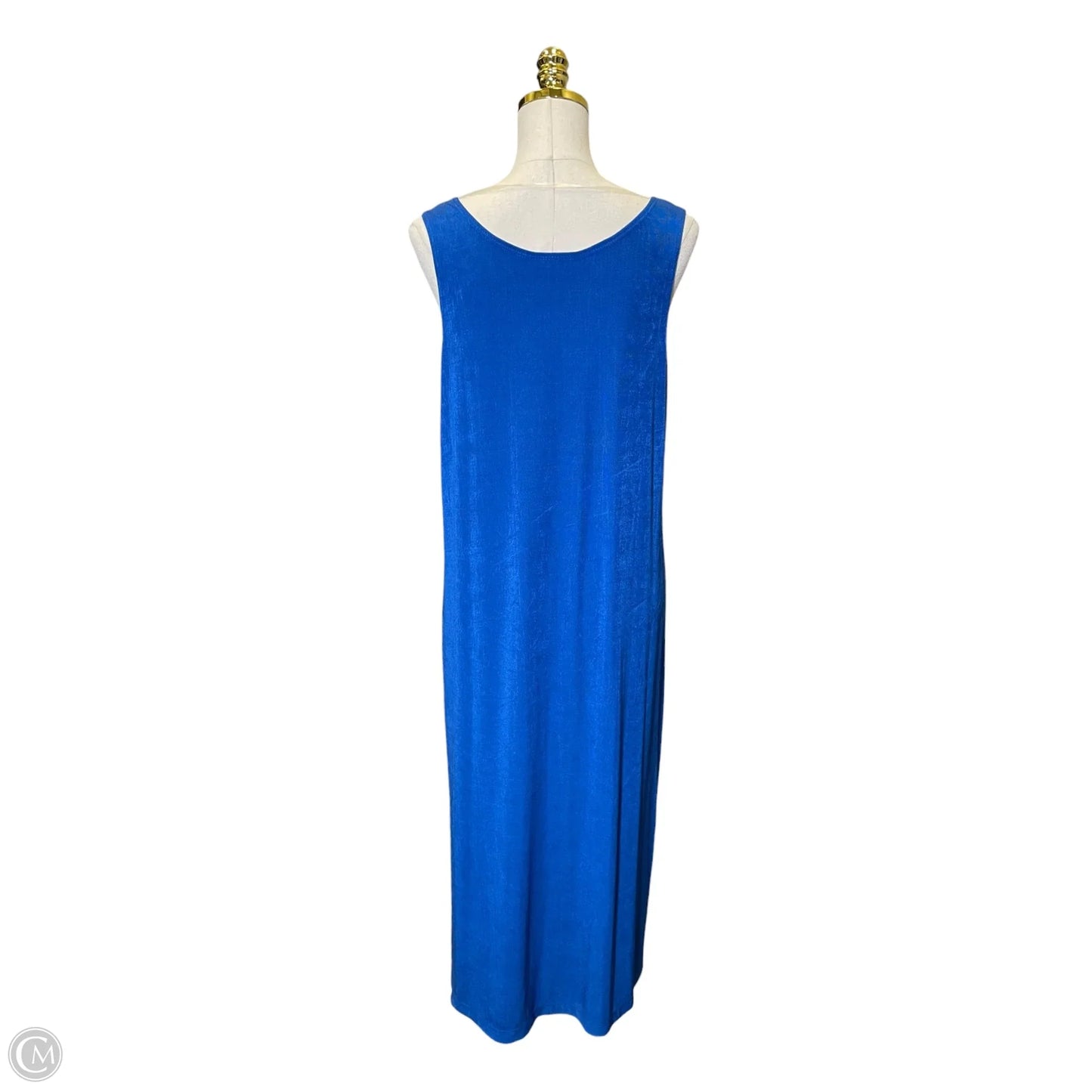 Dress Casual Maxi By Chicos In Blue, Size: L