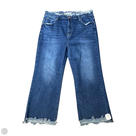 Jeans Wide Leg By Clothes Mentor In Blue Denim, Size: 2x